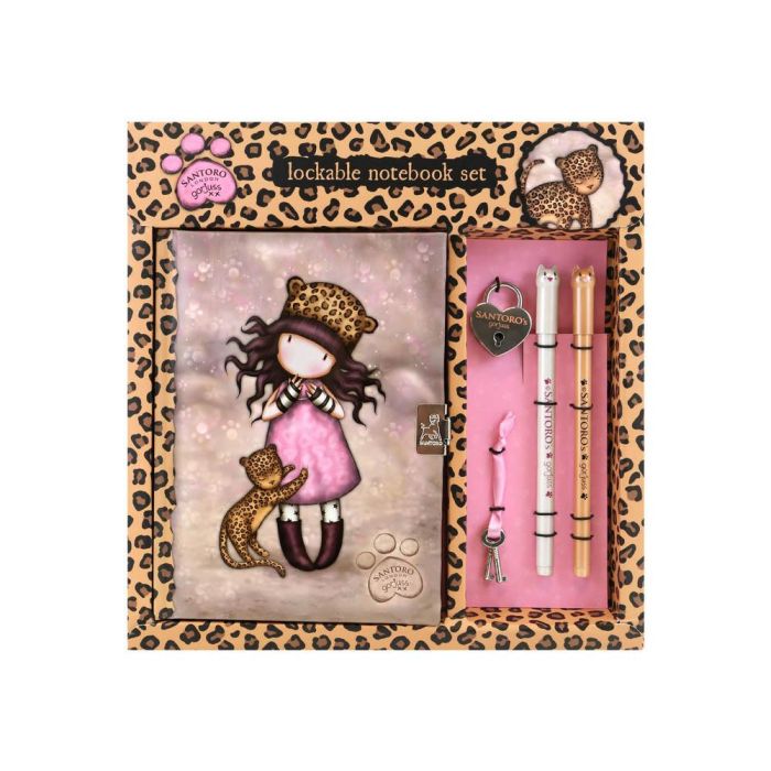 Diario con Accesorios Gorjuss Purrrrrfect love Leopardo 25 x 25 x 2.8 cm Diario con Accesorios Gorjuss Purrrrrfect love Leopardo 25 x 25 x 2.8 cm