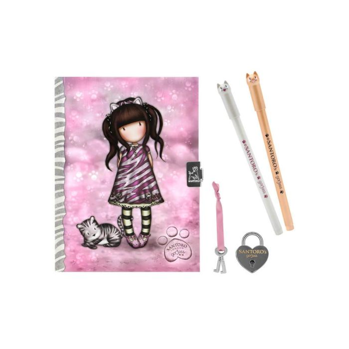 Diario con Accesorios Gorjuss Ruby wild Gris 25 x 25 x 2.8 cm 1 Diario con Accesorios Gorjuss Ruby wild Gris 25 x 25 x 2.8 cm 1