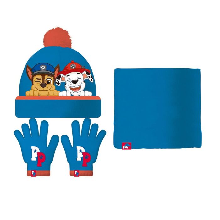 Gorro, Guantes y Braga de Cuello The Paw Patrol Friendship Azul