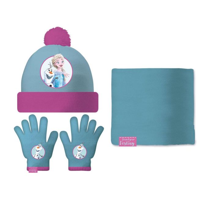 Gorro, Guantes y Braga de Cuello Frozen Memories Azul