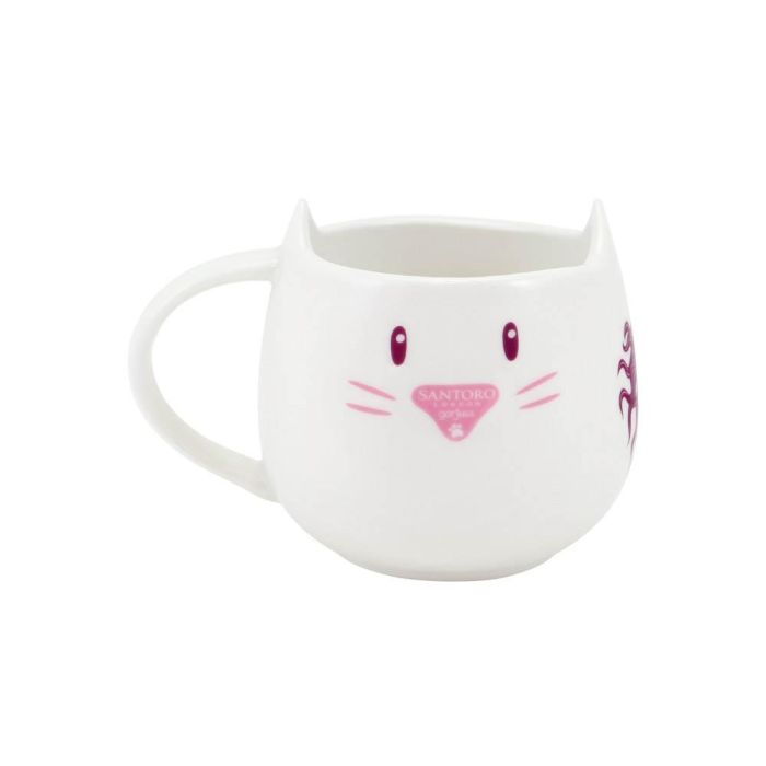 Taza con Plato Gorjuss Purrrrrfect love Cerámica Posavasos Taza 1