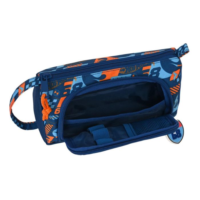 Estuche Escolar Hot Wheels Speed club Naranja Azul marino 20 x 11 x 8.5 cm 3