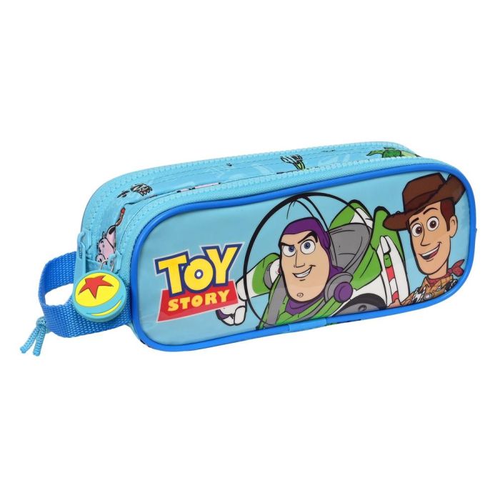 Portatodo Doble Toy Story Ready to play Azul claro (21 x 8 x 6 cm)