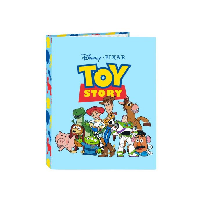 Carpeta de anillas Toy Story Ready to play Azul claro A4 (26.5 x 33 x 4 cm)