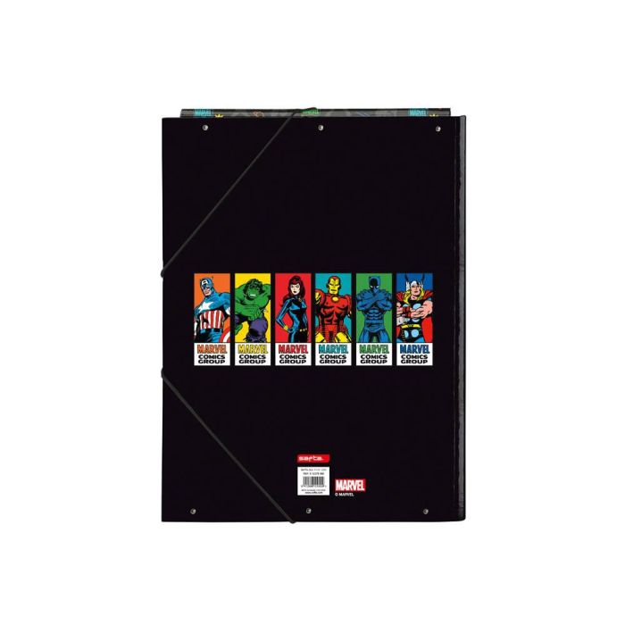 Carpeta Safta Gomas Carton Folio Solapas Avengers Super Heroes 1