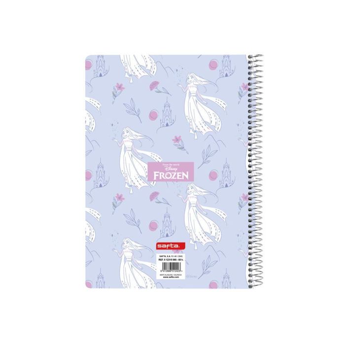 Cuaderno Espiral Safta Cuarto 80 H 60 gr Cuadro 4 mm Tapa Extradura Frozen Ii Memories 1