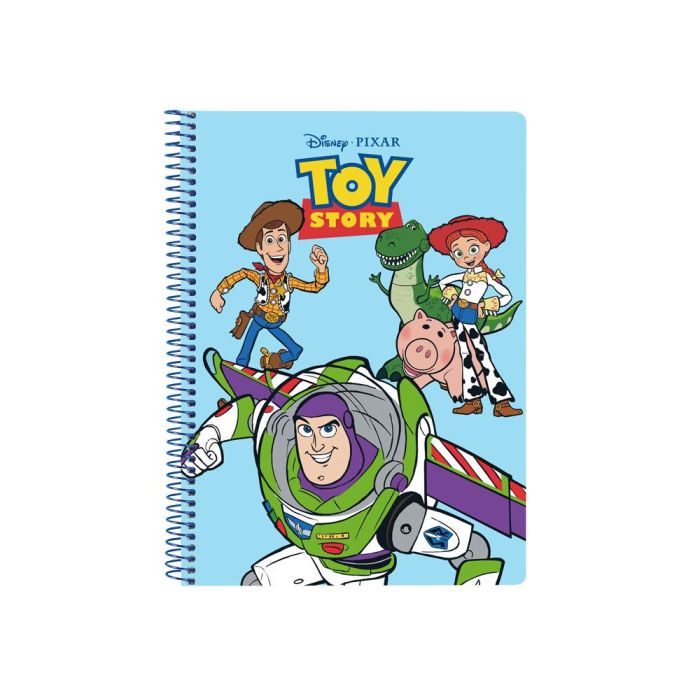 Cuaderno Espiral Safta Cuarto 80 H 60 gr Cuadro 4 mm Tapa Extradura Toy Story Ready To Play