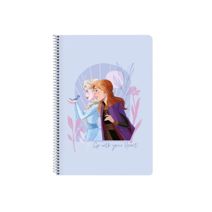 Cuaderno Espiral Safta Folio 80 H 60 gr Cuadro 4 mm Tapa Extradura Frozen Ii Memories