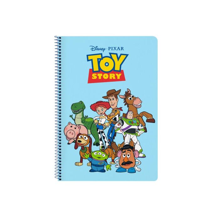 Libreta Toy Story Ready to play Azul claro A4 80 Hojas