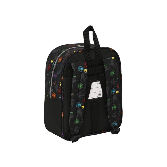 Mochila Infantil The Avengers Super heroes Negro 22 x 27 x 10 cm 1