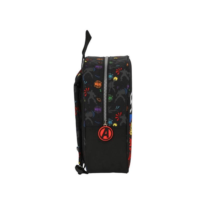 Mochila Infantil The Avengers Super heroes Negro 22 x 27 x 10 cm 2