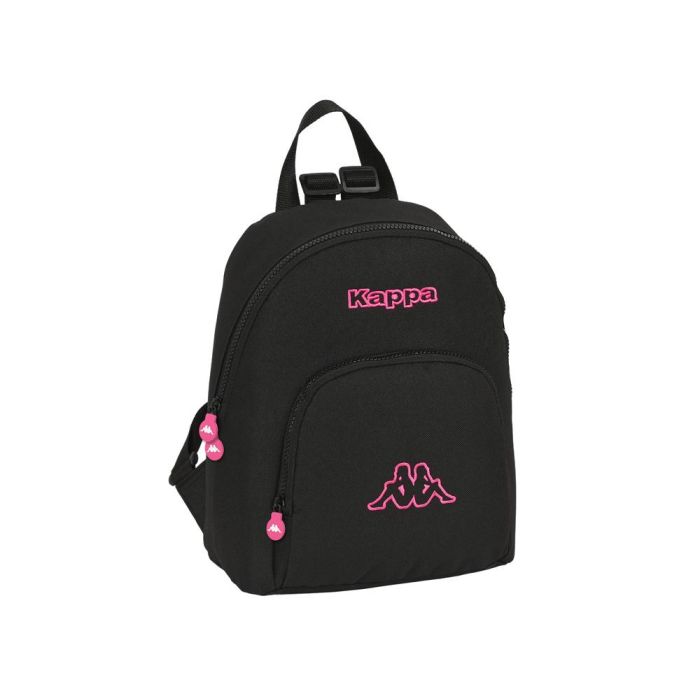 Mochila Casual Kappa Black and pink Negro 13 L