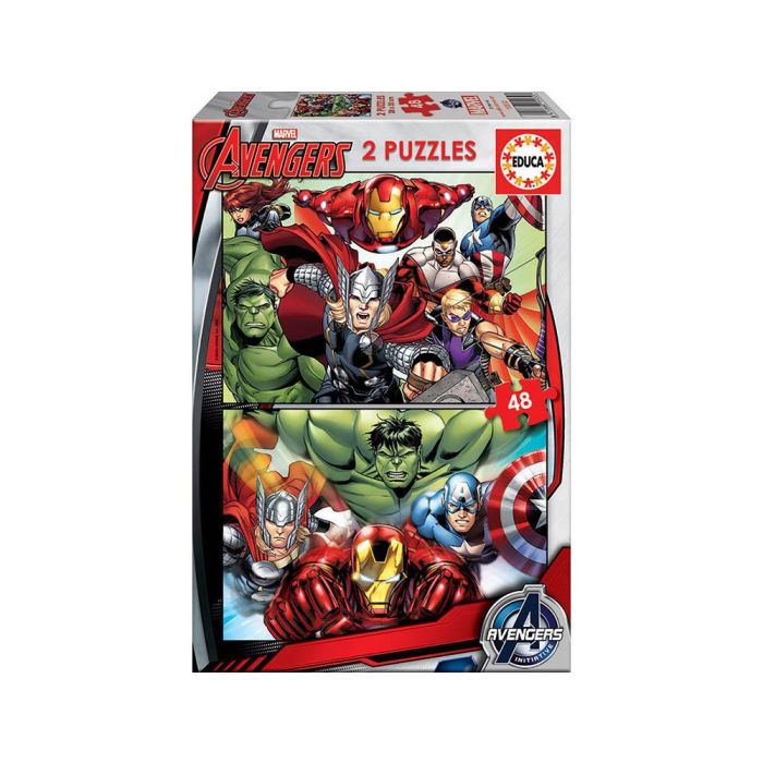 Puzzle 2x48 piezas avengers