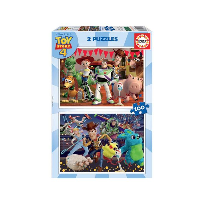 Set de 2 Puzzles Toy Story Ready to play 100 Piezas 40 x 28 cm