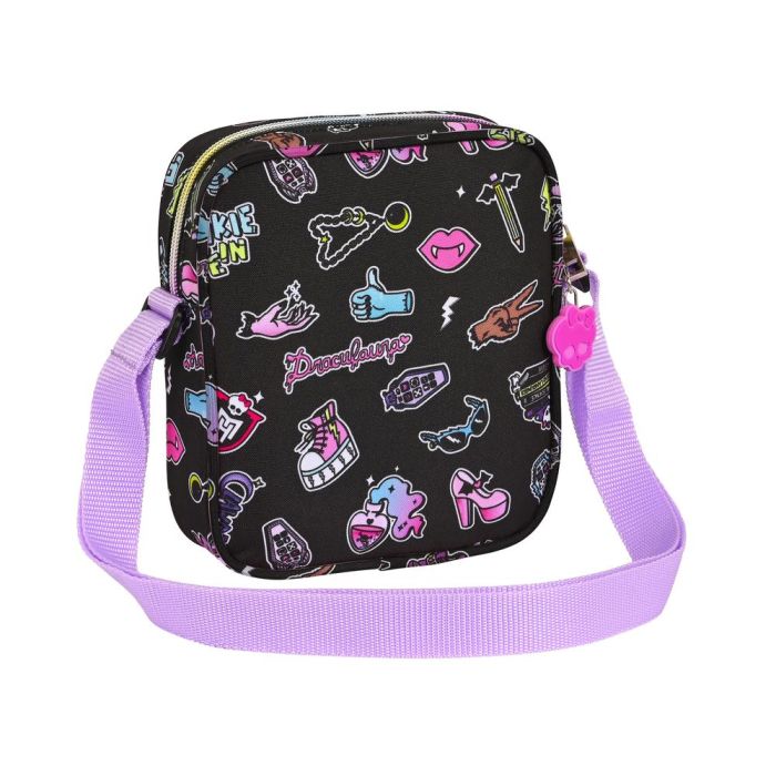 Bolso Bandolera Monster High Creep Negro 16 x 18 x 4 cm 1