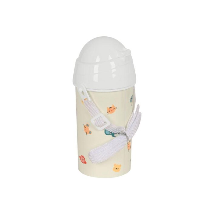 Botella Portaliquidos Safta 500 mL Apertura Automatica Con Pajita Preescolar 195x73X7,30 mm