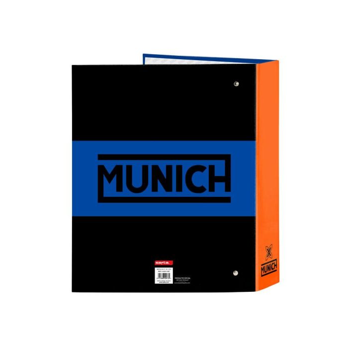 Carpeta de anillas Munich Submarine Azul eléctrico A4 27 x 33 x 6 cm 1