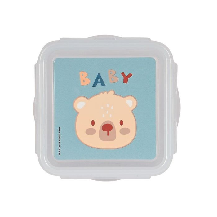 Fiambrera Safta Baby bear 13 x 7.5 x 13 cm Azul