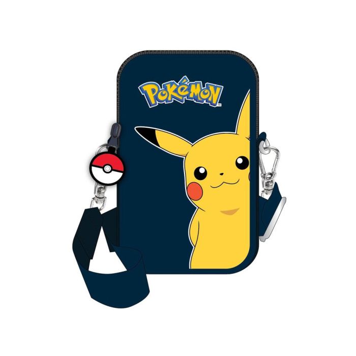 Bolso para Móvil Pokémon Pokeball Azul Negro 11 x 18 x 2 cm