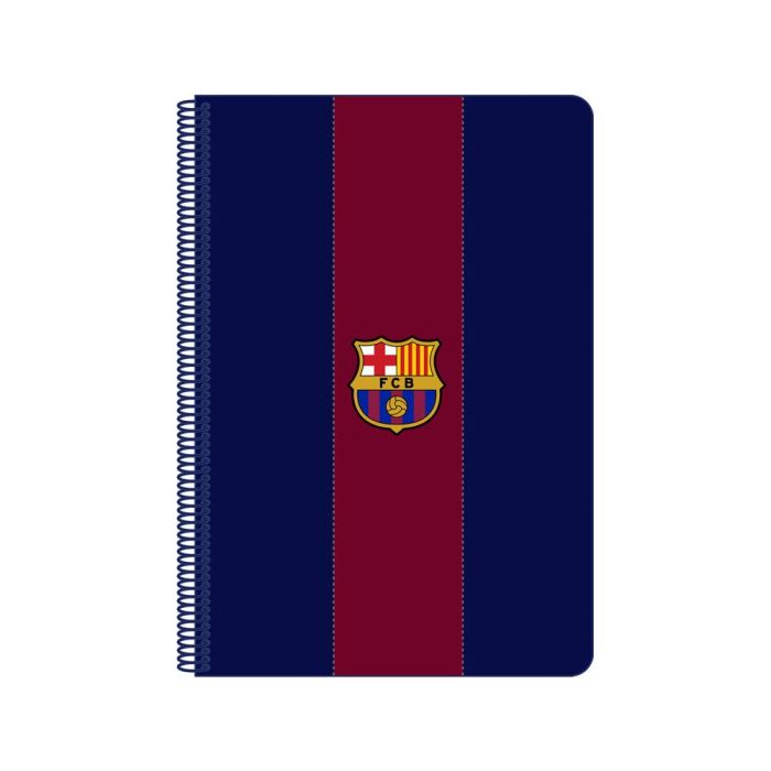 Cuaderno Espiral Safta Folio 80 H 60 gr Cuadro 4 mm Tapa Extradura F.C. Barcelona 1 Equipacion 23-24