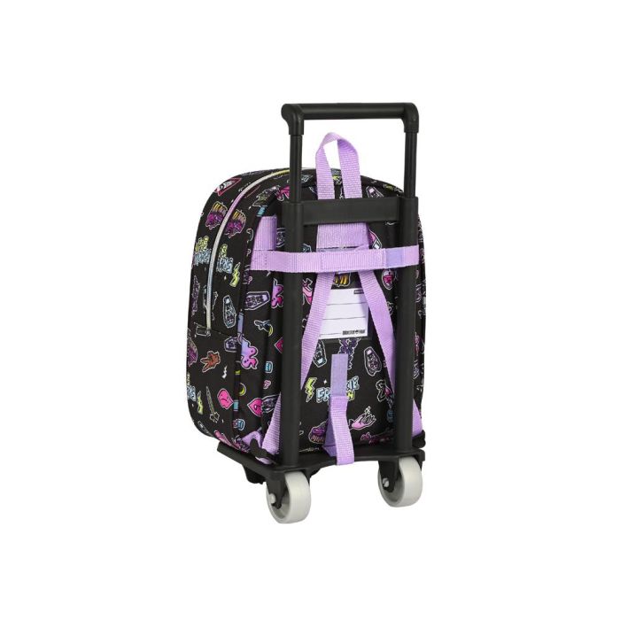 Mochila Escolar con Ruedas Monster High Creep Negro 22 x 27 x 10 cm 1