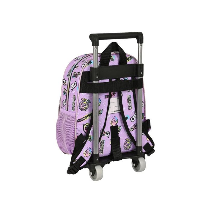 Mochila Escolar con Ruedas Monster High Best boos Lila 28 x 34 x 10 cm 1