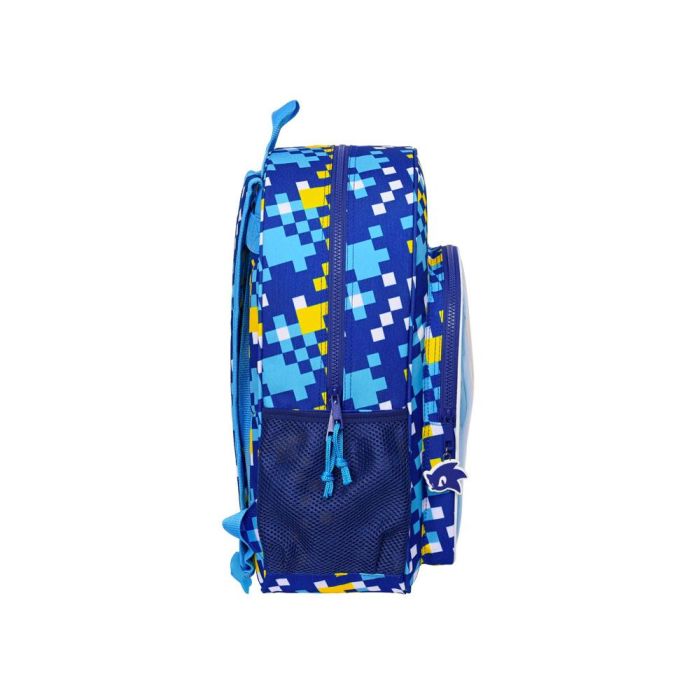 Mochila Escolar Sonic 33 x 42 x 14 cm Azul 2