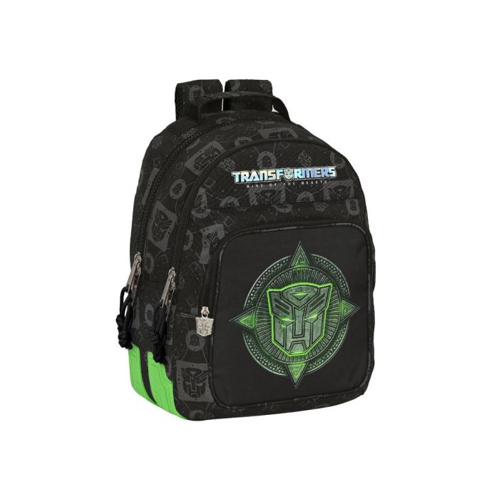 Mochila Escolar Transformers Negro 32 x 42 x 15 cm