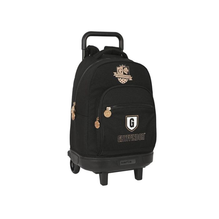 Mochila Escolar con Ruedas Harry Potter Bravery Negro 33 X 45 X 22 cm