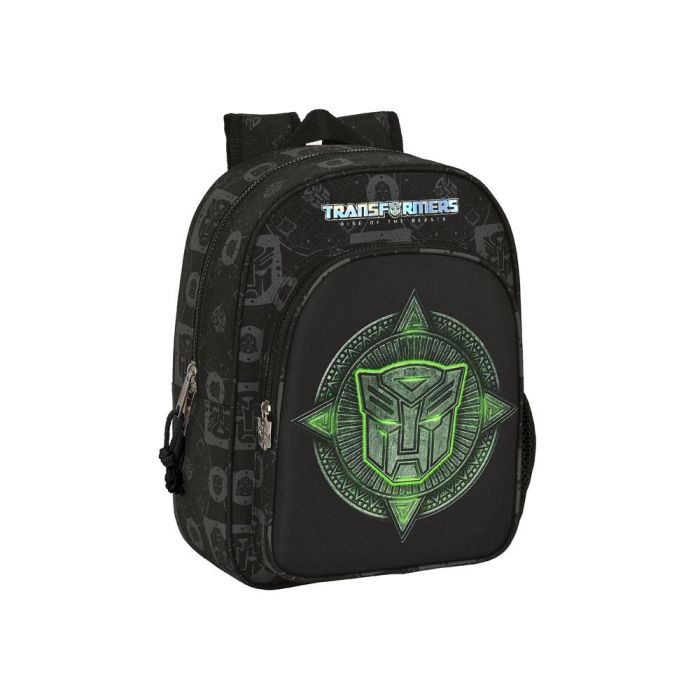 Mochila Escolar Transformers 26 x 34 x 11 cm Negro