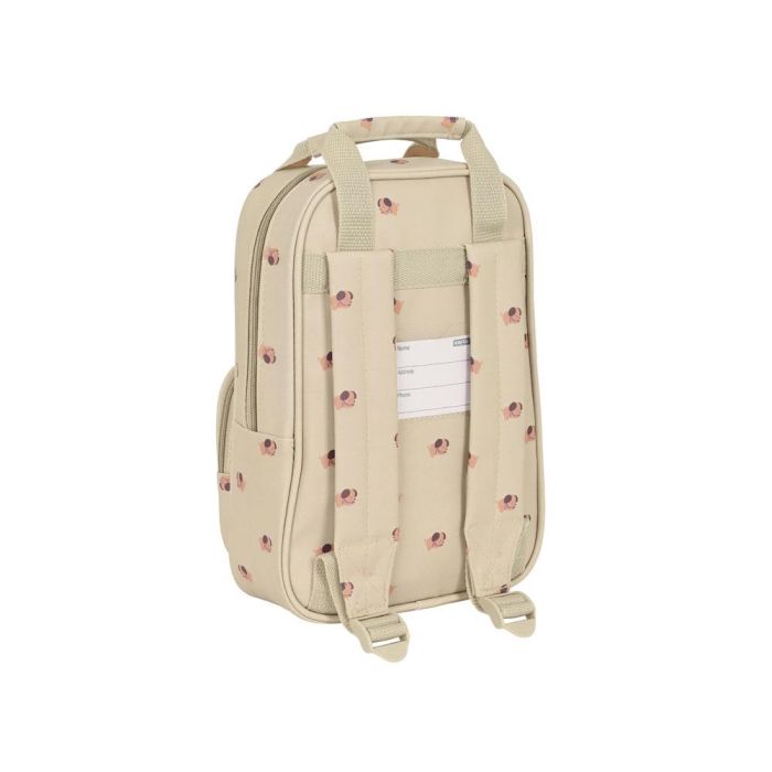 Mochila Escolar Safta Puppy 20 x 28 x 8 cm Beige 1