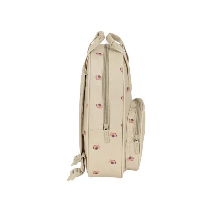 Mochila Escolar Safta Puppy 20 x 28 x 8 cm Beige 2