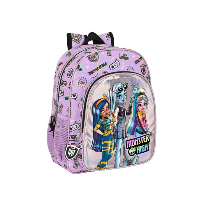 Mochila Escolar Monster High Best boos Lila 32 X 38 X 12 cm