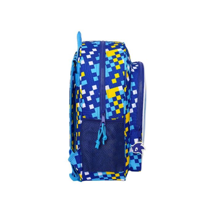 Mochila Escolar Sonic Speed 32 x 38 x 12 cm Azul 2