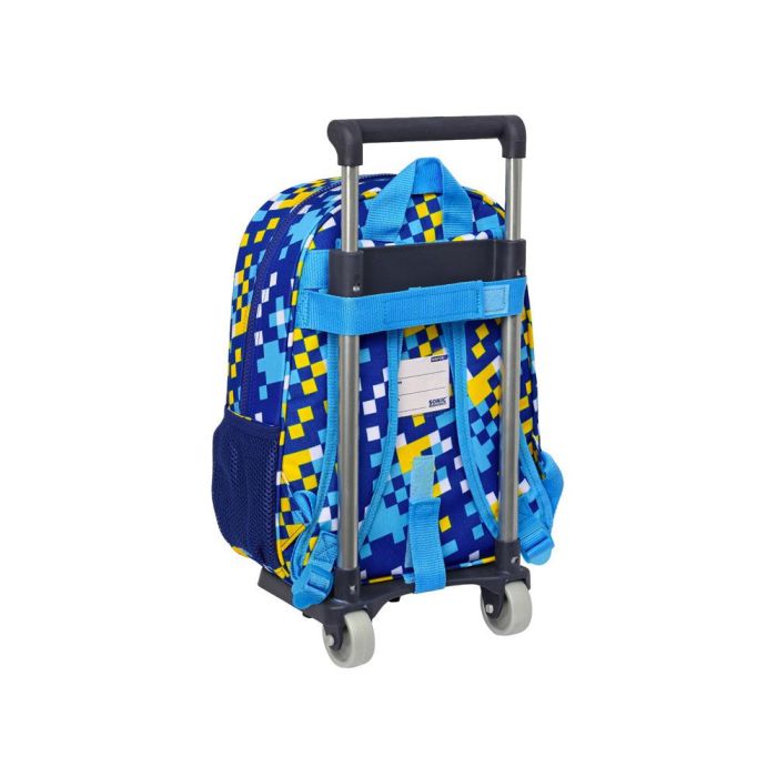 Mochila Escolar con Ruedas Sonic Speed 26 x 34 x 11 cm Azul 1