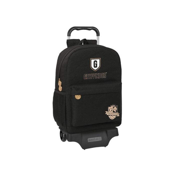 Mochila Escolar con Ruedas Harry Potter Bravery Negro 30 x 43 x 14 cm