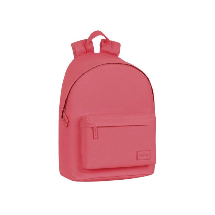 Mochila para portatil 14,1" safta basic "rosa" 31x41x16cm