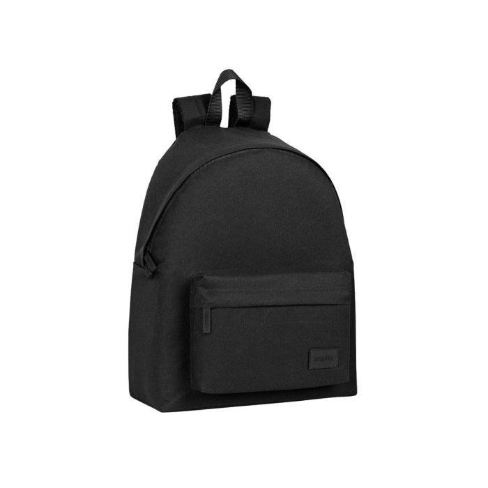 Mochila safta basic negro 33x42x15cm