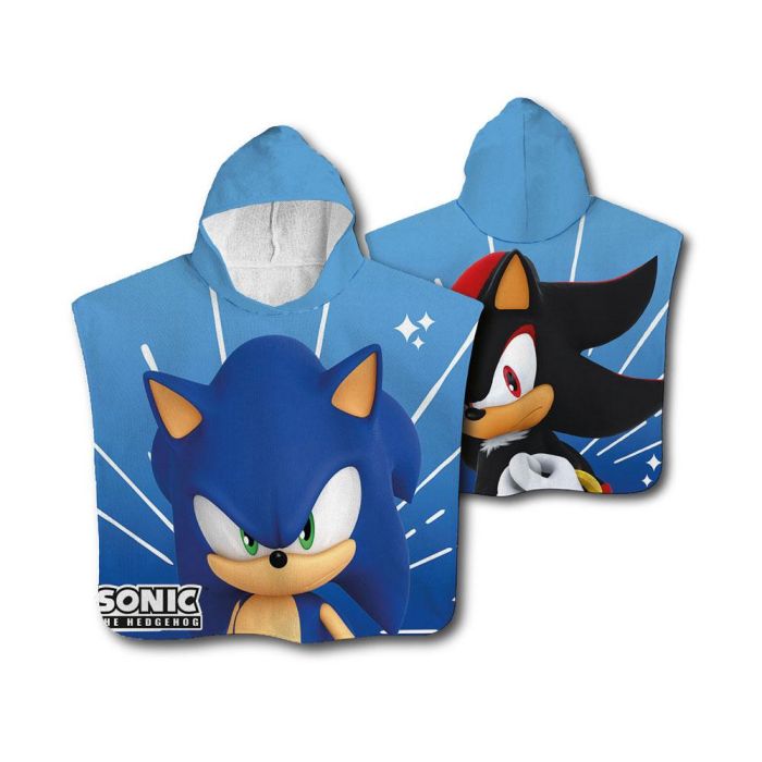 Poncho Safta De Microfibra Sonic The Hedgehog Speed 1000x500 mm 1