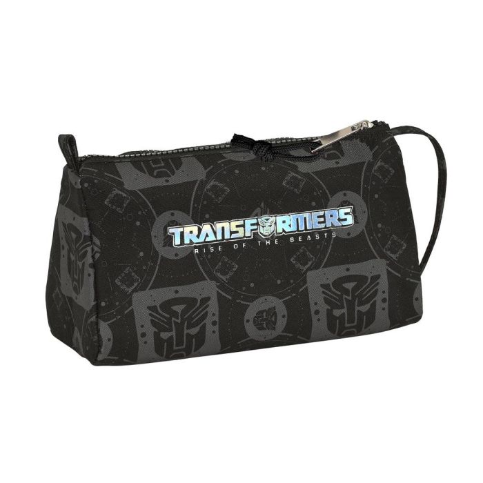 Estuche Escolar Transformers Negro 20 x 11 x 8.5 cm 2