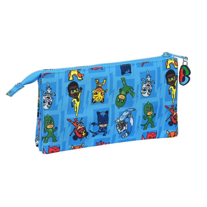 Portatodo Triple PJ Masks Azul 22 x 12 x 3 cm 2