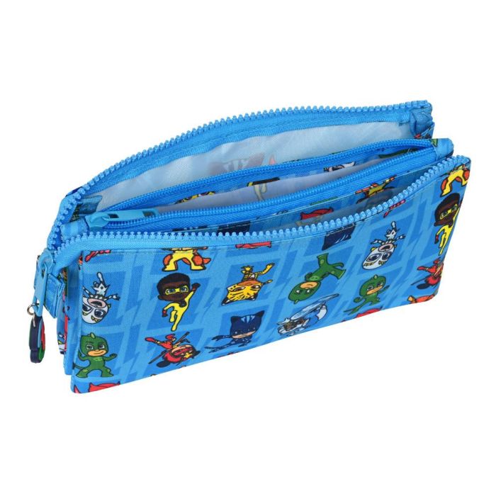 Portatodo Triple PJ Masks Azul 22 x 12 x 3 cm 1