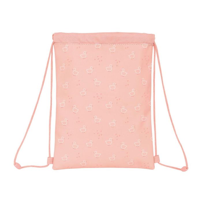 Bolsa Mochila con Cuerdas Safta Patito Rosa 2