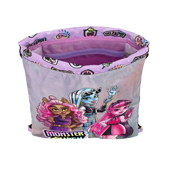 Bolsa Mochila con Cuerdas Monster High Best boos Lila 1