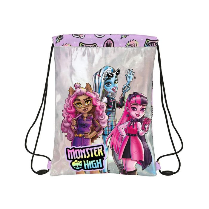 Bolsa Mochila con Cuerdas Monster High Best boos Lila