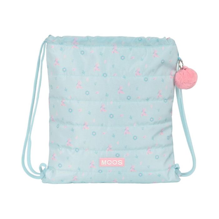 Bolsa Mochila con Cuerdas Moos Garden Turquesa