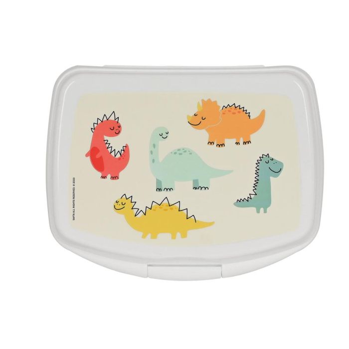 Fiambrera para Sandwich Safta Dinos 17 x 6 x 14 cm Crema