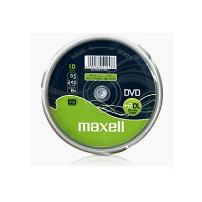 Maxell Dvd 8,5 Gb. Grabable. Doble Capa. Tarrina 10 Unidades. 4X