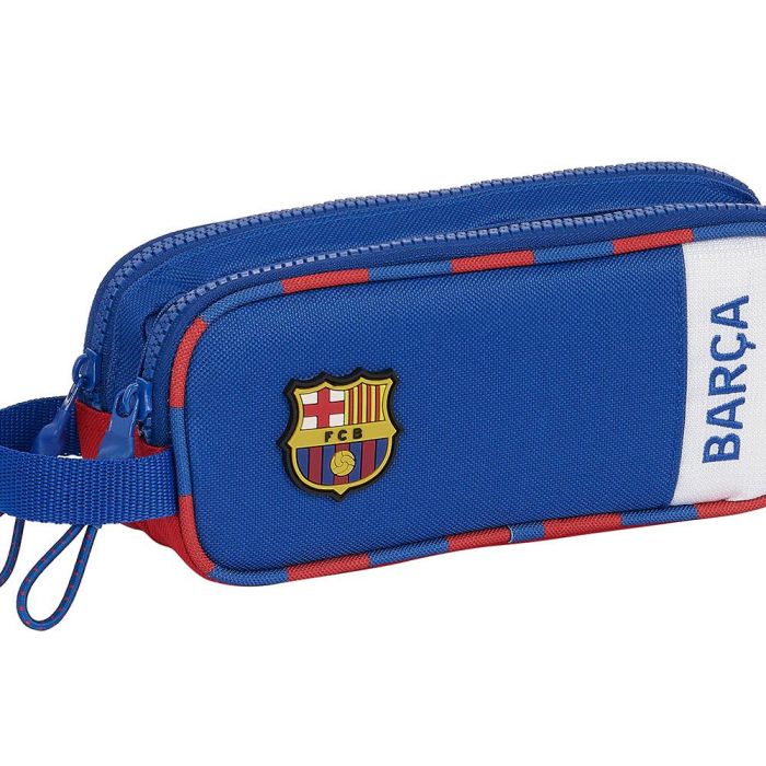 Portatodo Doble F.C. Barcelona Azul Granate 21 x 8 x 6 cm