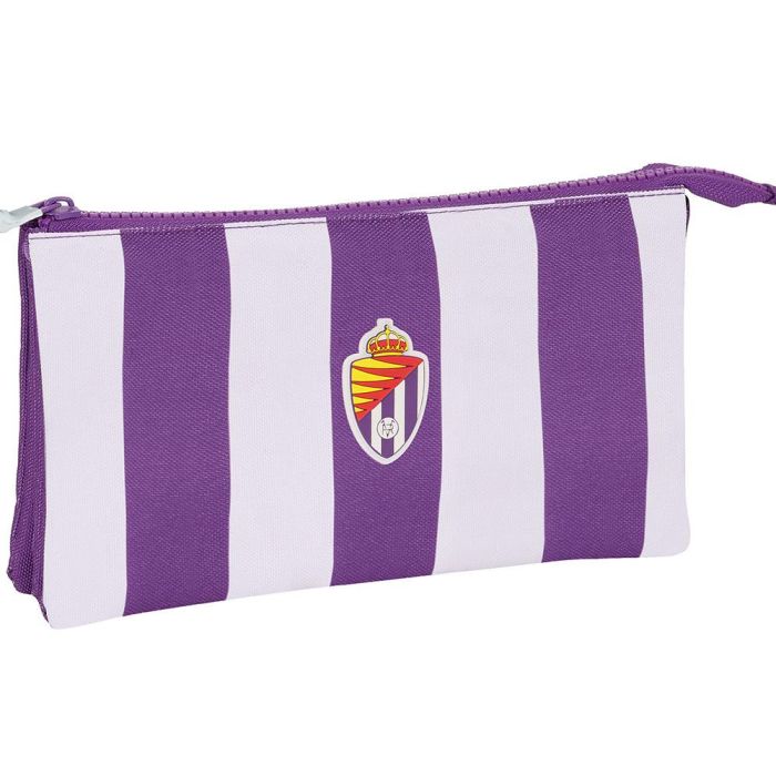 Portatodo Doble Real Valladolid C.F. Morado 22 x 12 x 3 cm